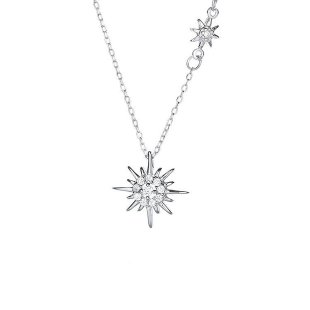 Sterling Silver Sunflower Necklace