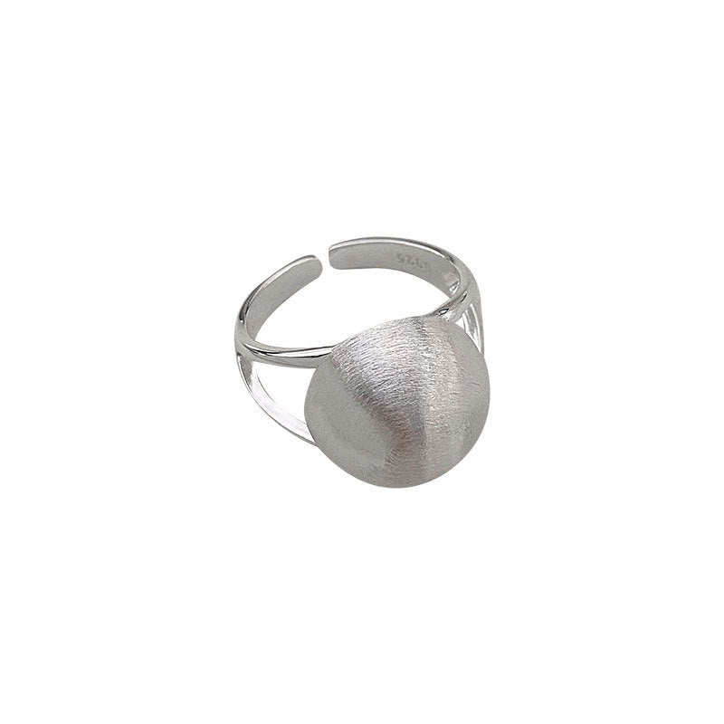 Brushed Round Ball Ring