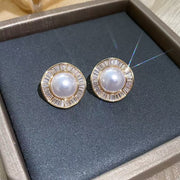Pearl Wave Dress Earrings