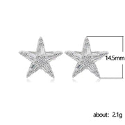 Zirconia Star Earrings/Ear Cuff