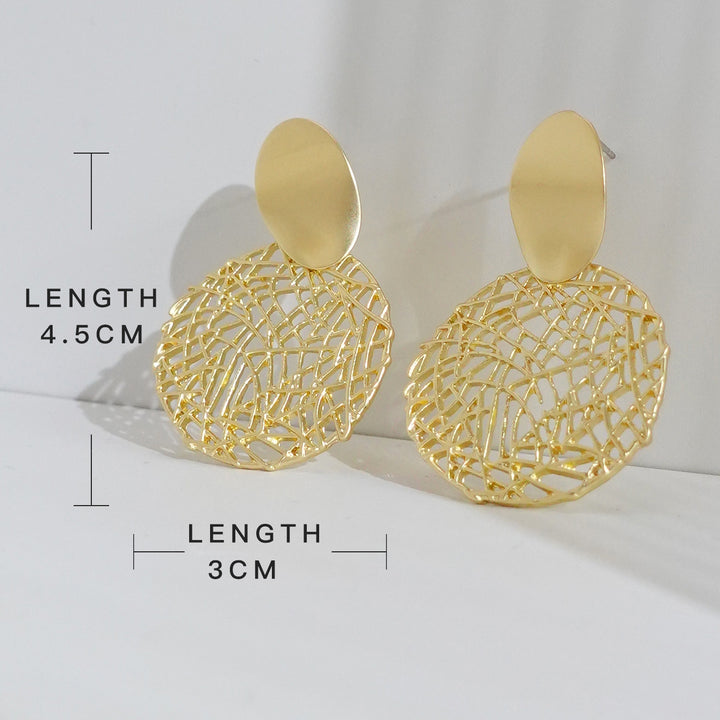 Round Hollow Earrings