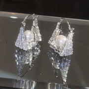 Pearl Handbag Earrings