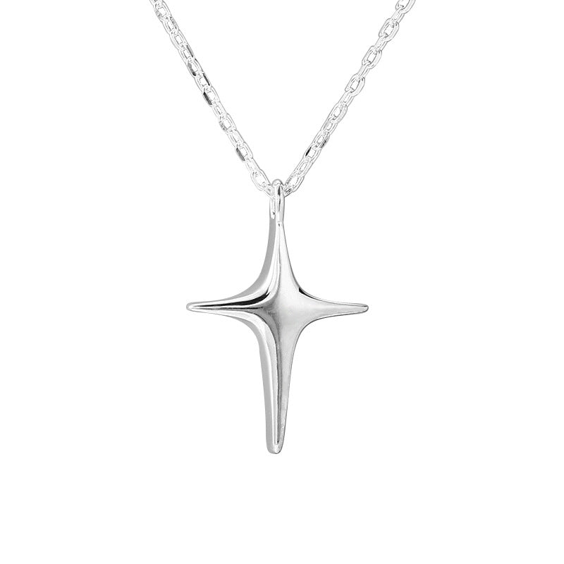 Minimalist Sterling Silver Cross Necklace