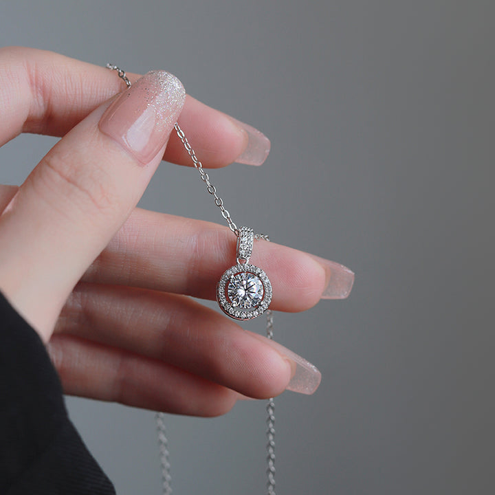 High Quality Sterling Silver Diamond Necklace