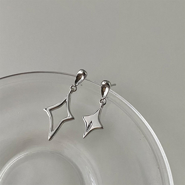 Asymmetrical Quadrangle Earrings