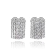 Curved Tassel Earrings