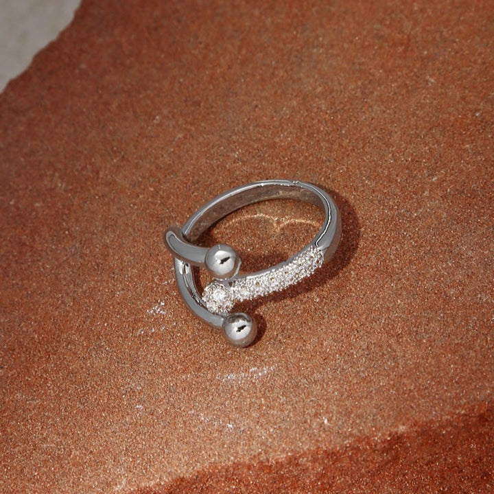 Crossover Micropavé Open End Ring Jewelry