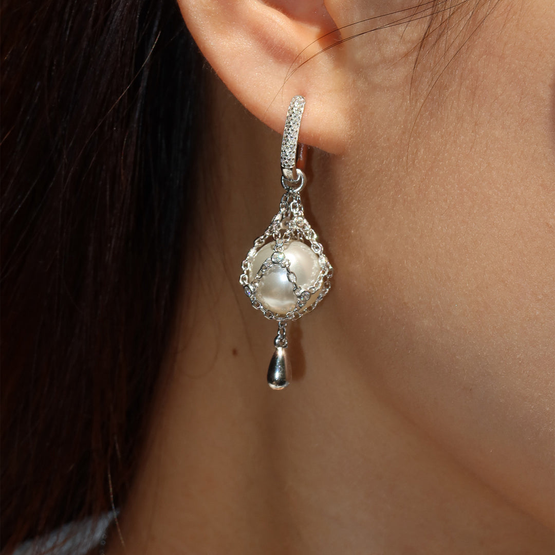 Vintage Crystal Bubble Drop Earrings