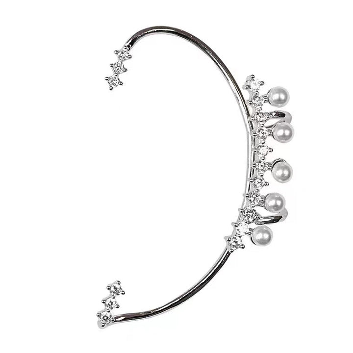 Pearl and Diamond Ear Clip