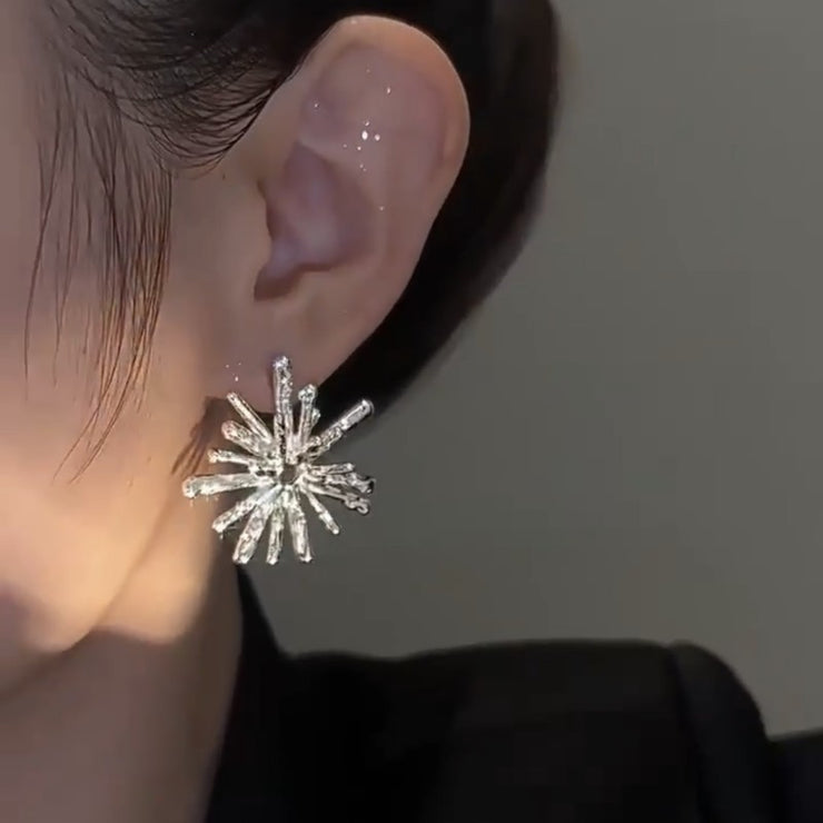 Silver Snowflake Earrings