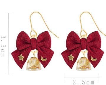 Ribbon Bell Earrings/Ear Clips