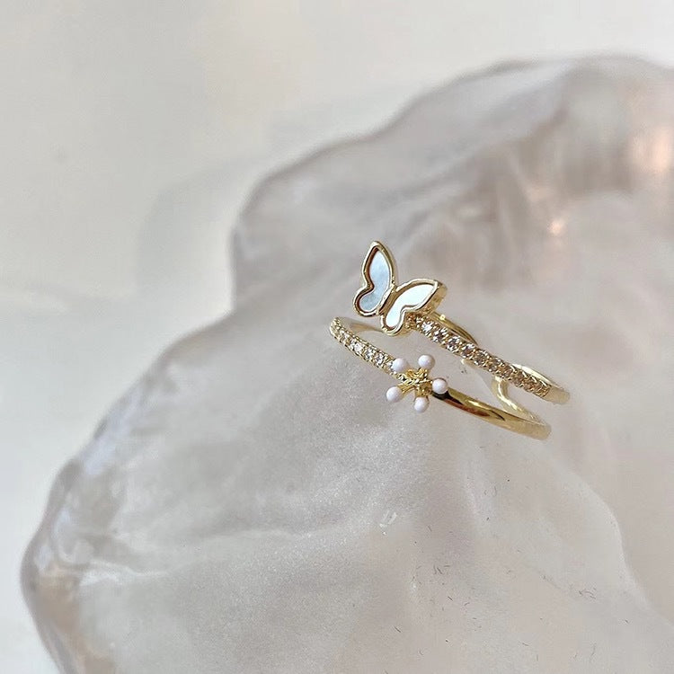 Butterfly Adjustable Ring