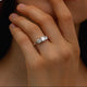 Trilogy Brilliance Moissanite Ring | S925 Sterling Silver