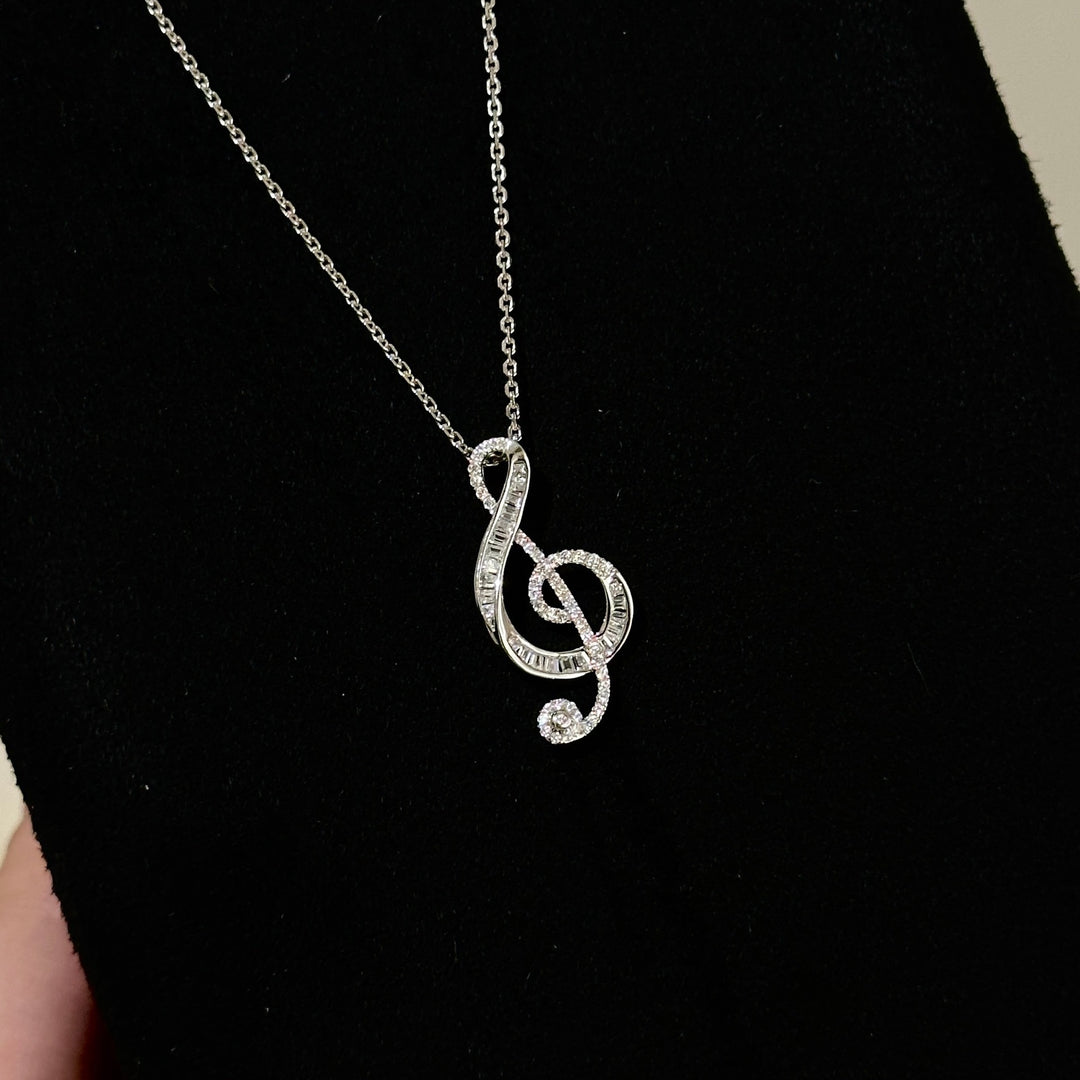 Jumping Note Necklace