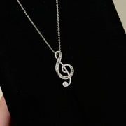 Jumping Note Necklace