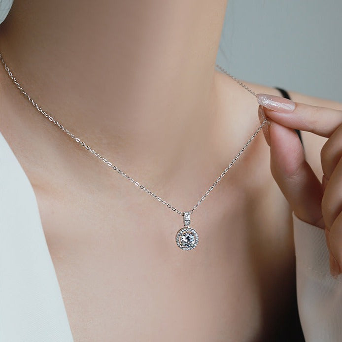 High Quality Sterling Silver Diamond Necklace