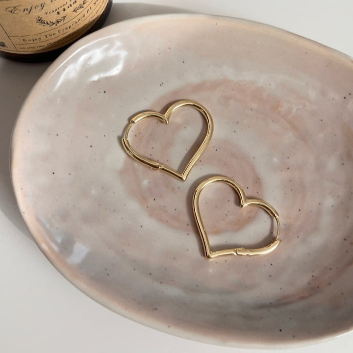 Simple Heart-Shaped Earrings