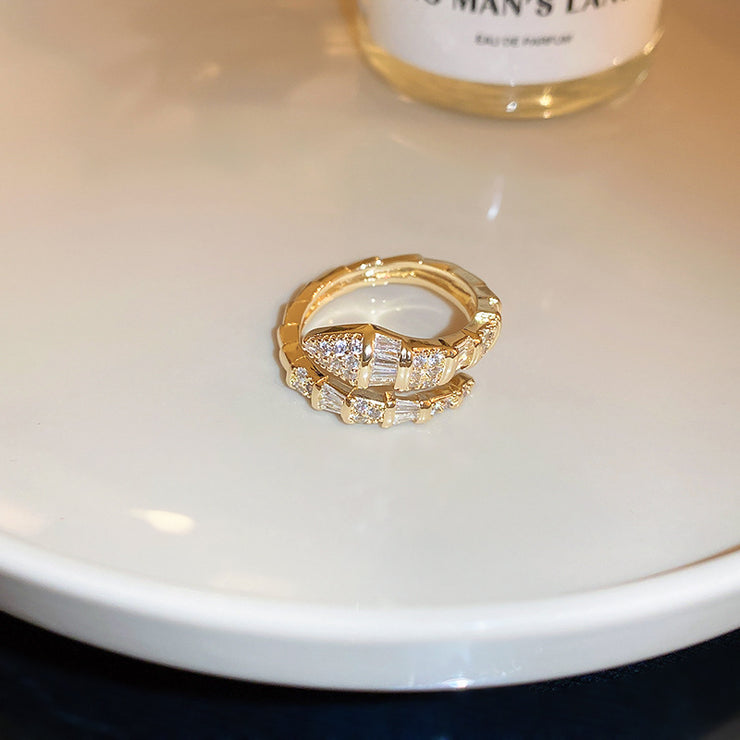 Snake Zirconia Ring