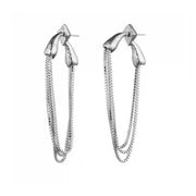 Vegan Chain Long Tassel Earrings