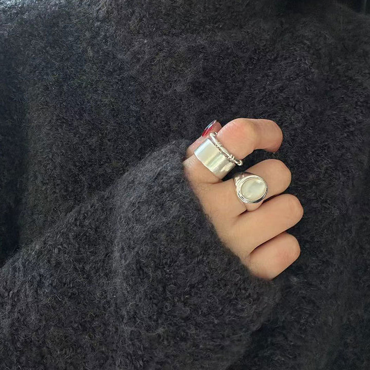 S925 Sterling Silver Pinctada Albina Ring
