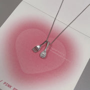 Sterling Silver Spoon Necklace