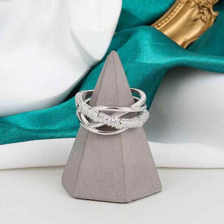 Zircon Cross Ring