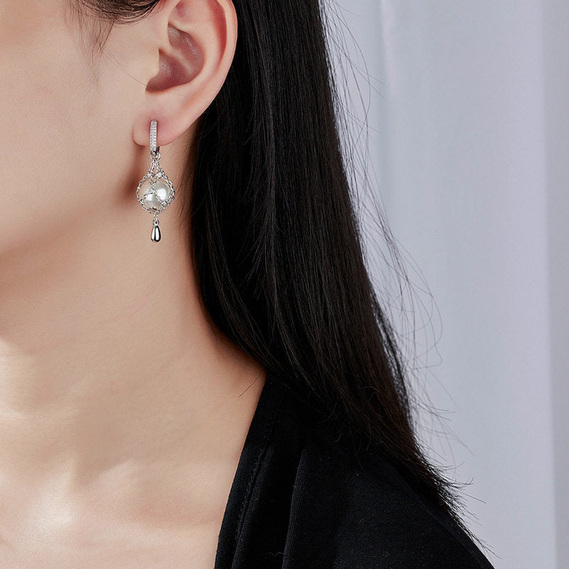 Vintage Crystal Bubble Drop Earrings