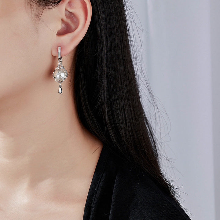 Vintage Crystal Bubble Drop Earrings