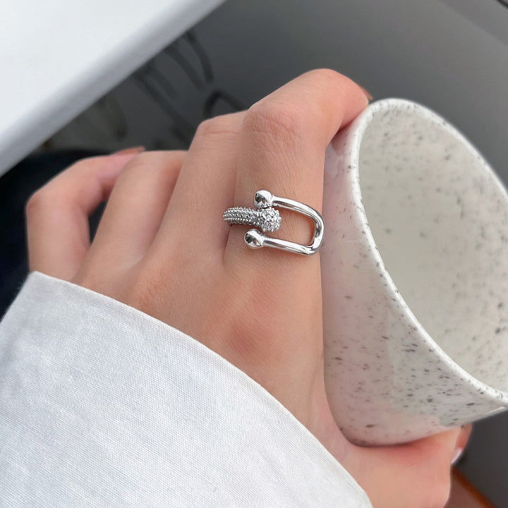 Crossover Micropavé Open End Ring Jewelry
