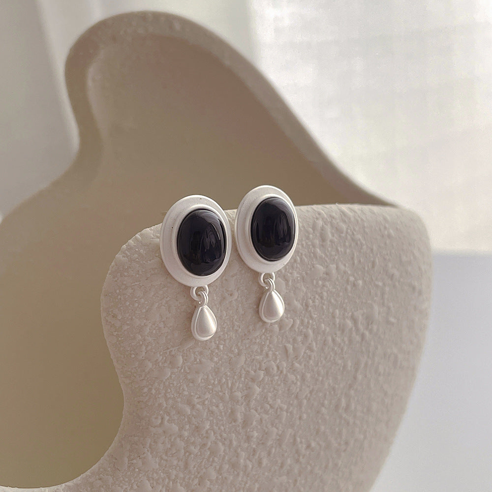 Vintage Onyx Earrings