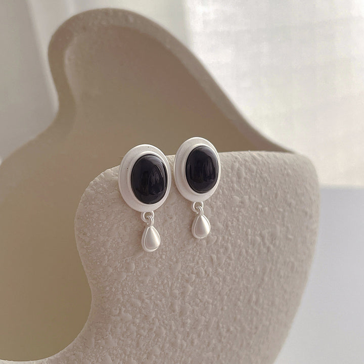 Vintage Onyx Earrings