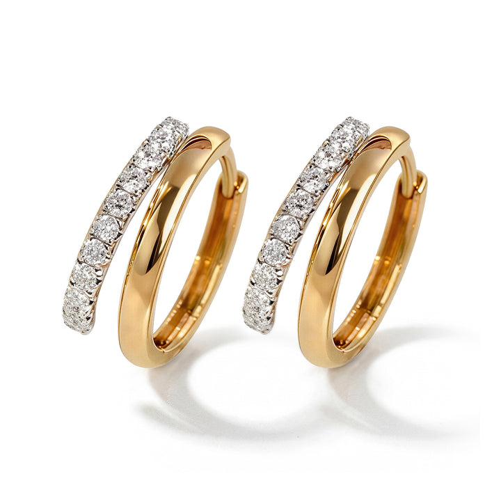 Eternal Sparkle Moissanite Huggie Earrings