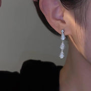 Zirconia Drops Dangle Earrings