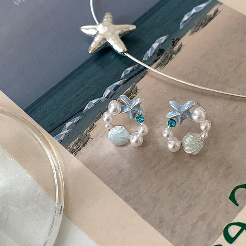 Pearl and Shell Earrings
