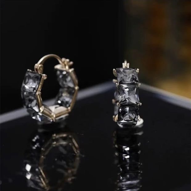 Square Zirconia Earrings