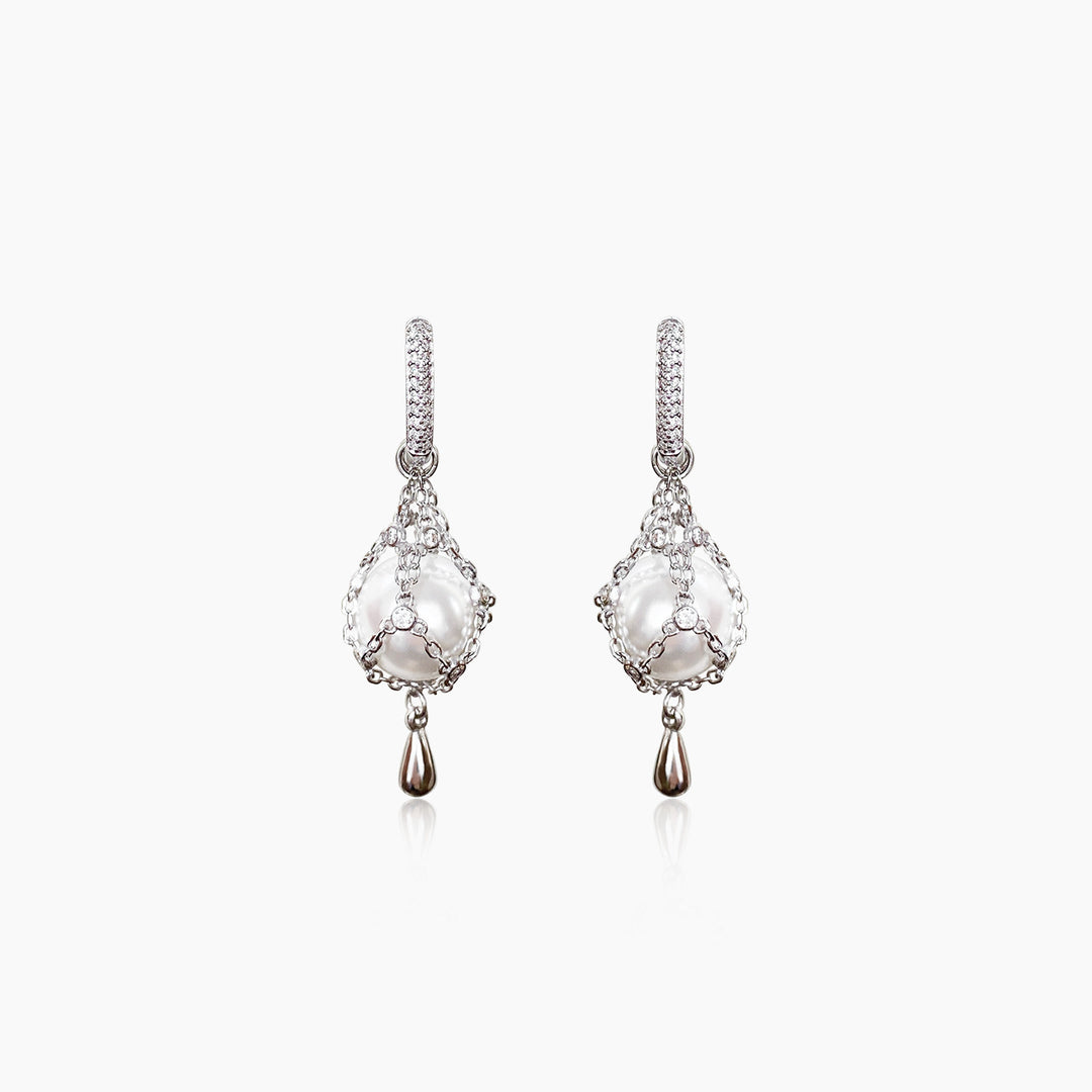Vintage Crystal Bubble Drop Earrings