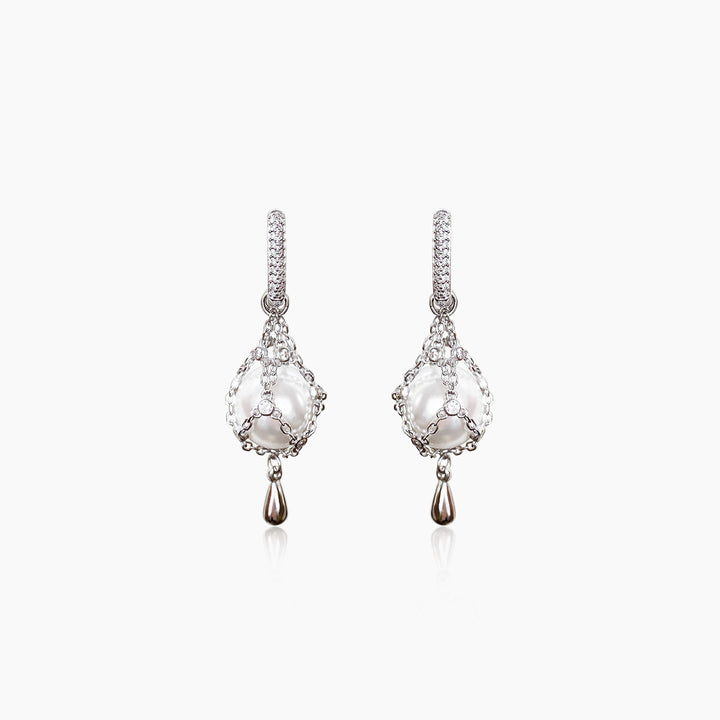 Vintage Crystal Bubble Drop Earrings