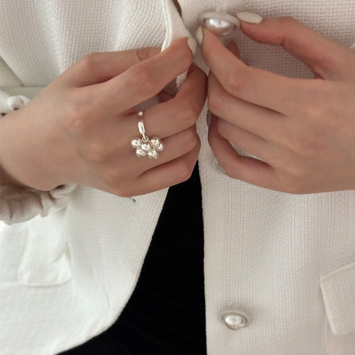 Sterling Silver Small Ball Ring