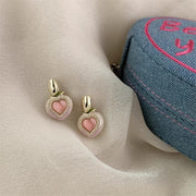 Sweetheart Pink Peach Earrings