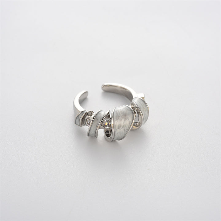 Vintage Enamel Adjustable Ring