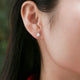 Classic 4-Prong Moissanite Stud Earrings