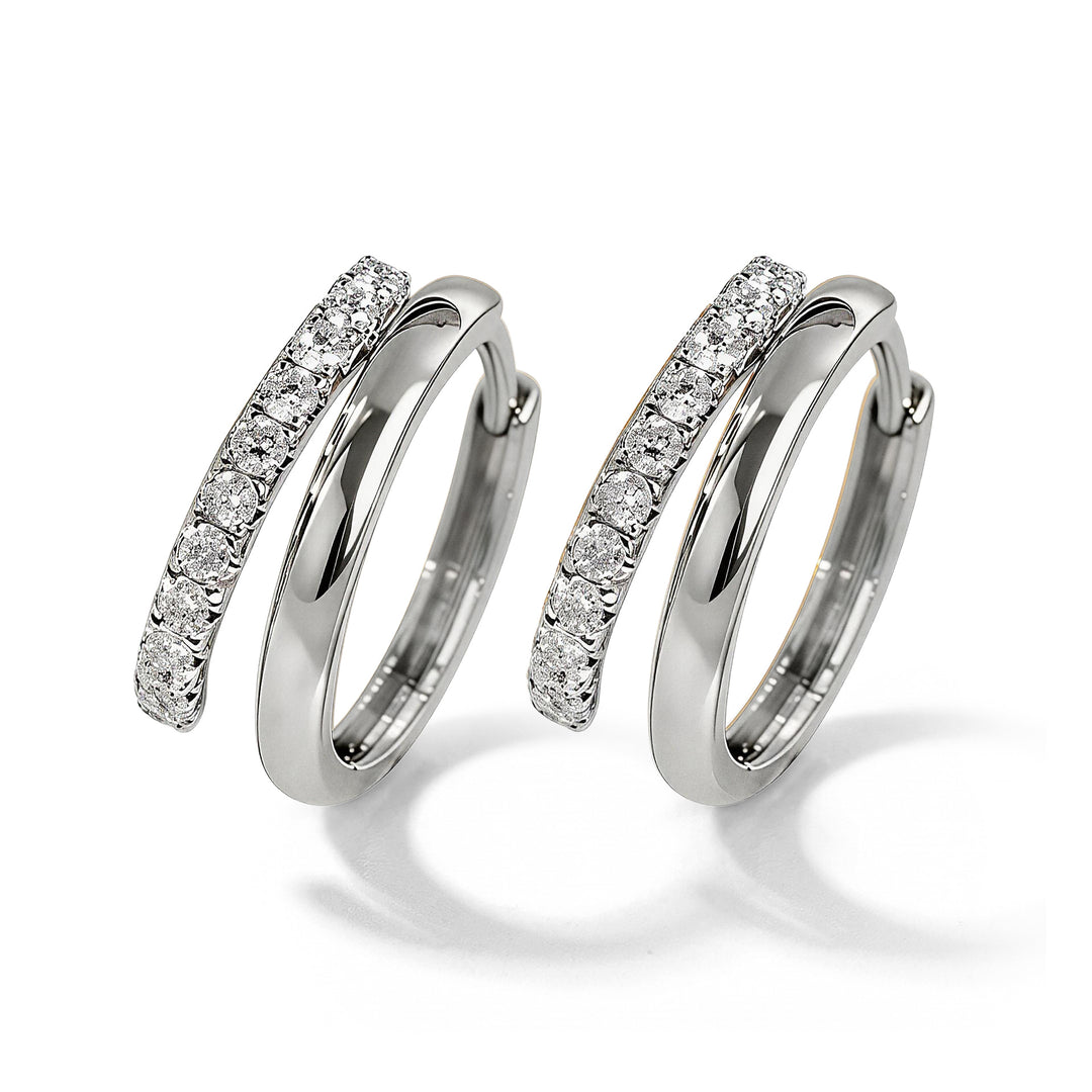 Eternal Sparkle Moissanite Huggie Earrings