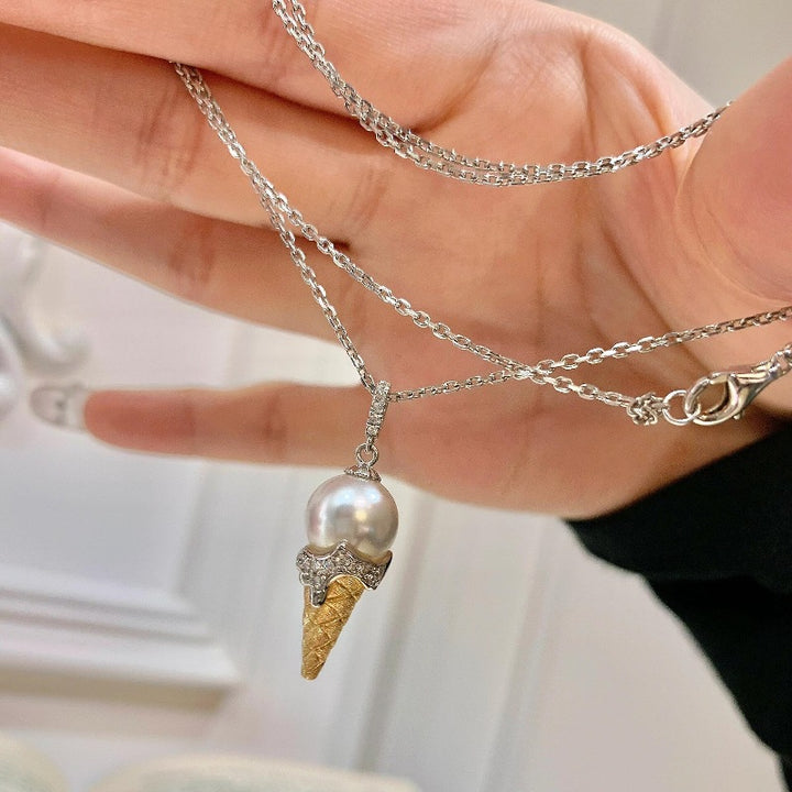 Pearl Ice Cream Necklace
