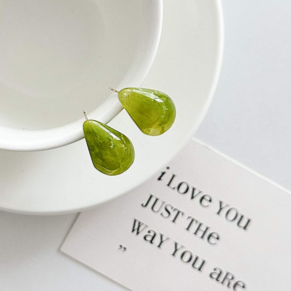 Vintage Acrylic Drop Earrings