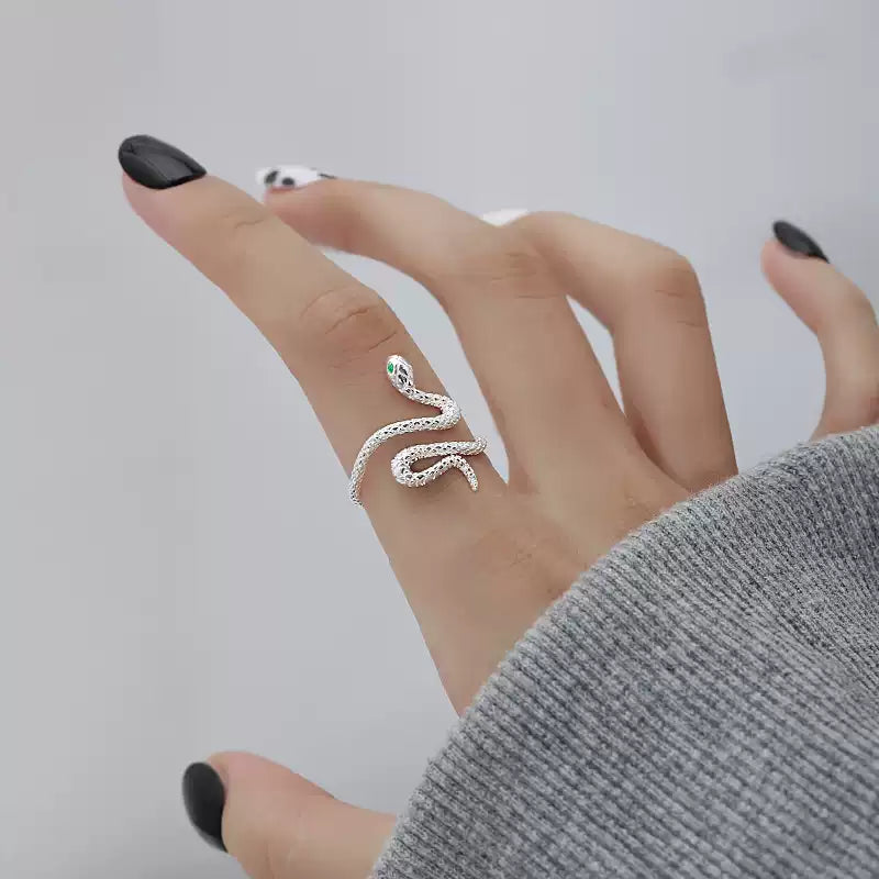 Sterling Silver Snake Ring