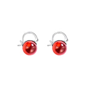 S925 Sterling Silver Natural Garnet Earrings