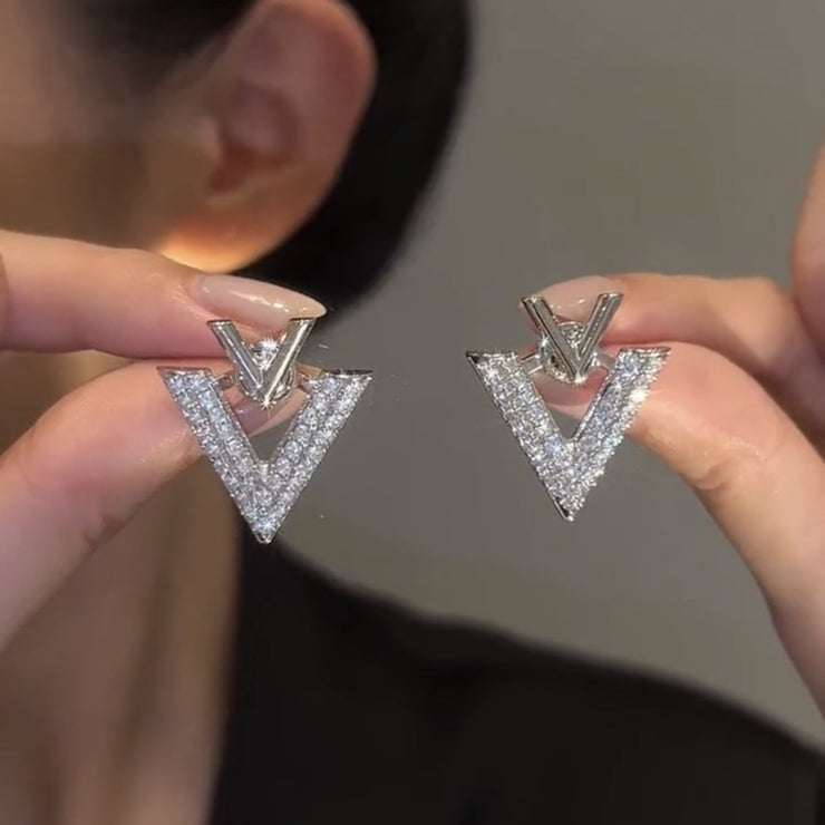 Double V Minimalist Earrings