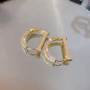 Zirconia Letter D Earrings