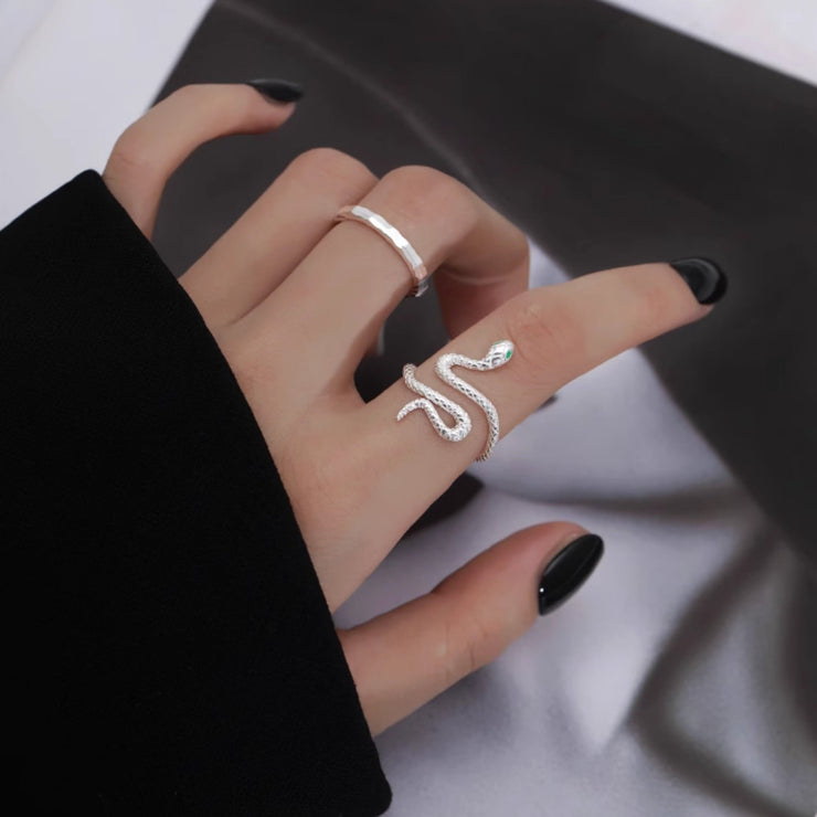 Sterling Silver Snake Ring