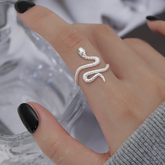 Sterling Silver Snake Ring